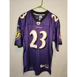 Reebok Authentic Willis McGahee #23 Baltimore Ravens Football Jersey Men's Sz L